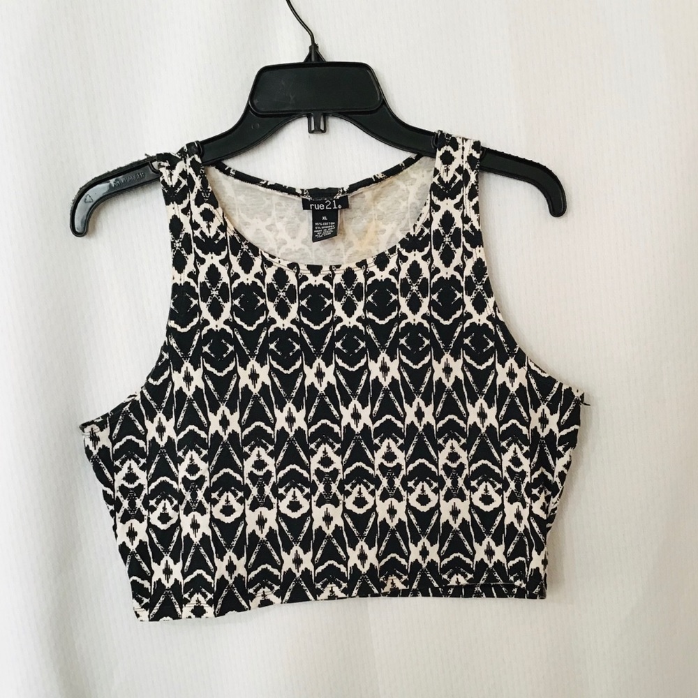 Patterned Crop Top